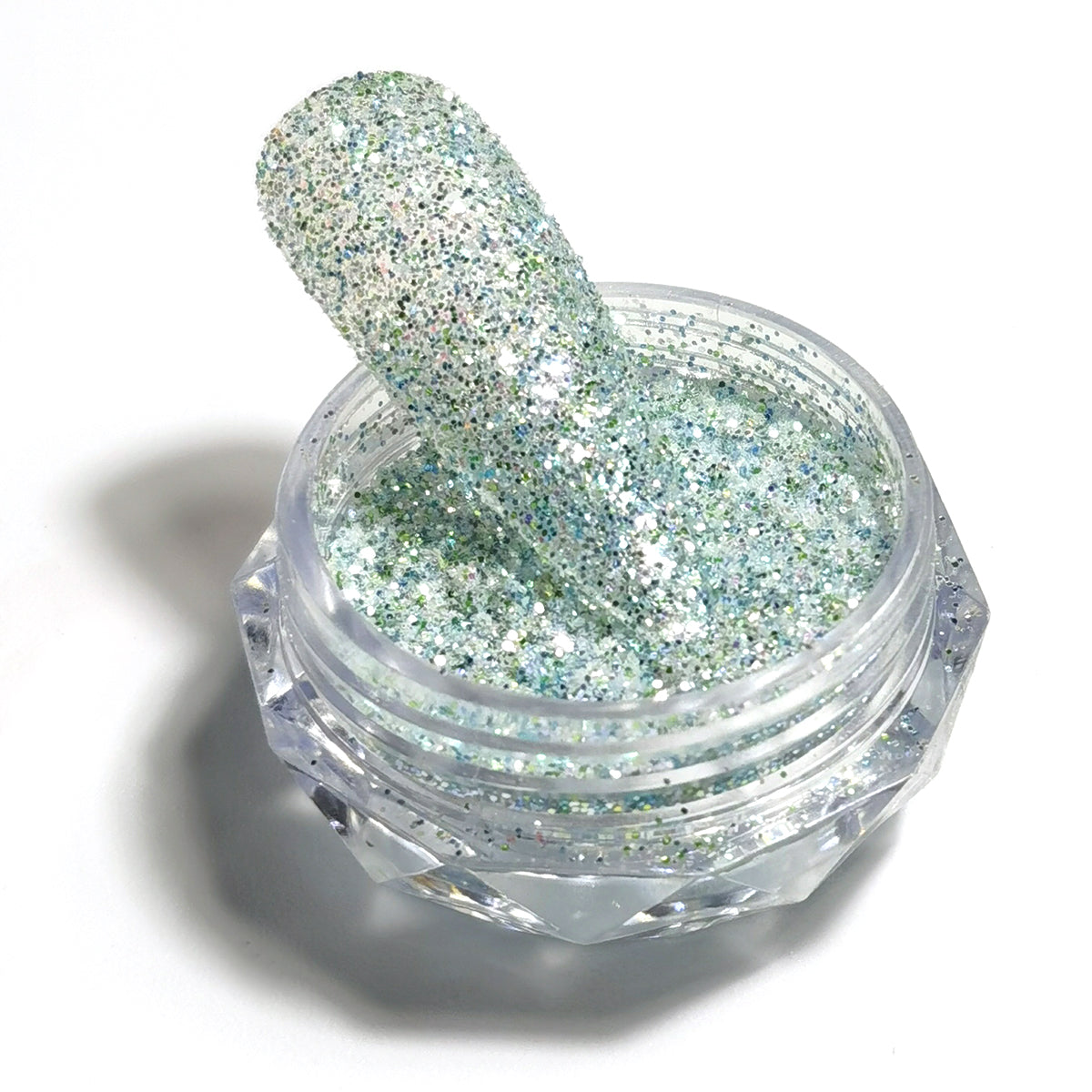 8 Colors Holographic Sugar Glitter Nail Powder Mixed Chunky Fine Glitter Nail Art Decoration