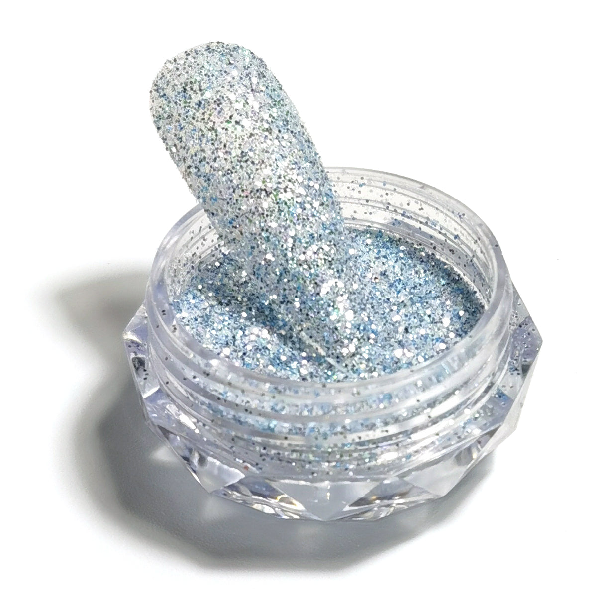 8 Colors Holographic Sugar Glitter Nail Powder Mixed Chunky Fine Glitter Nail Art Decoration