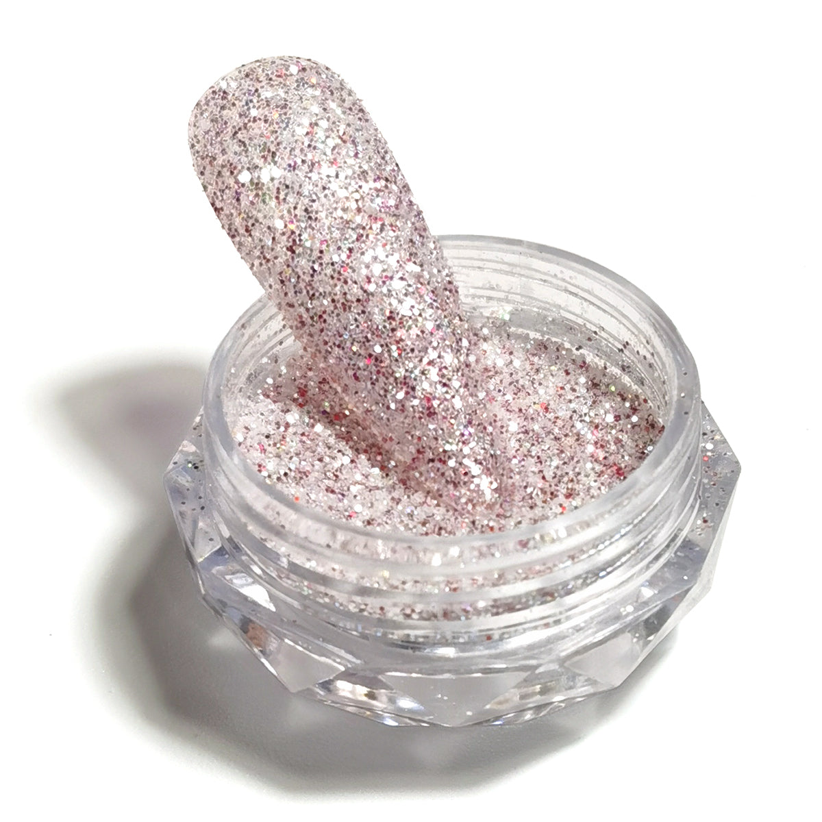 8 Colors Holographic Sugar Glitter Nail Powder Mixed Chunky Fine Glitter Nail Art Decoration