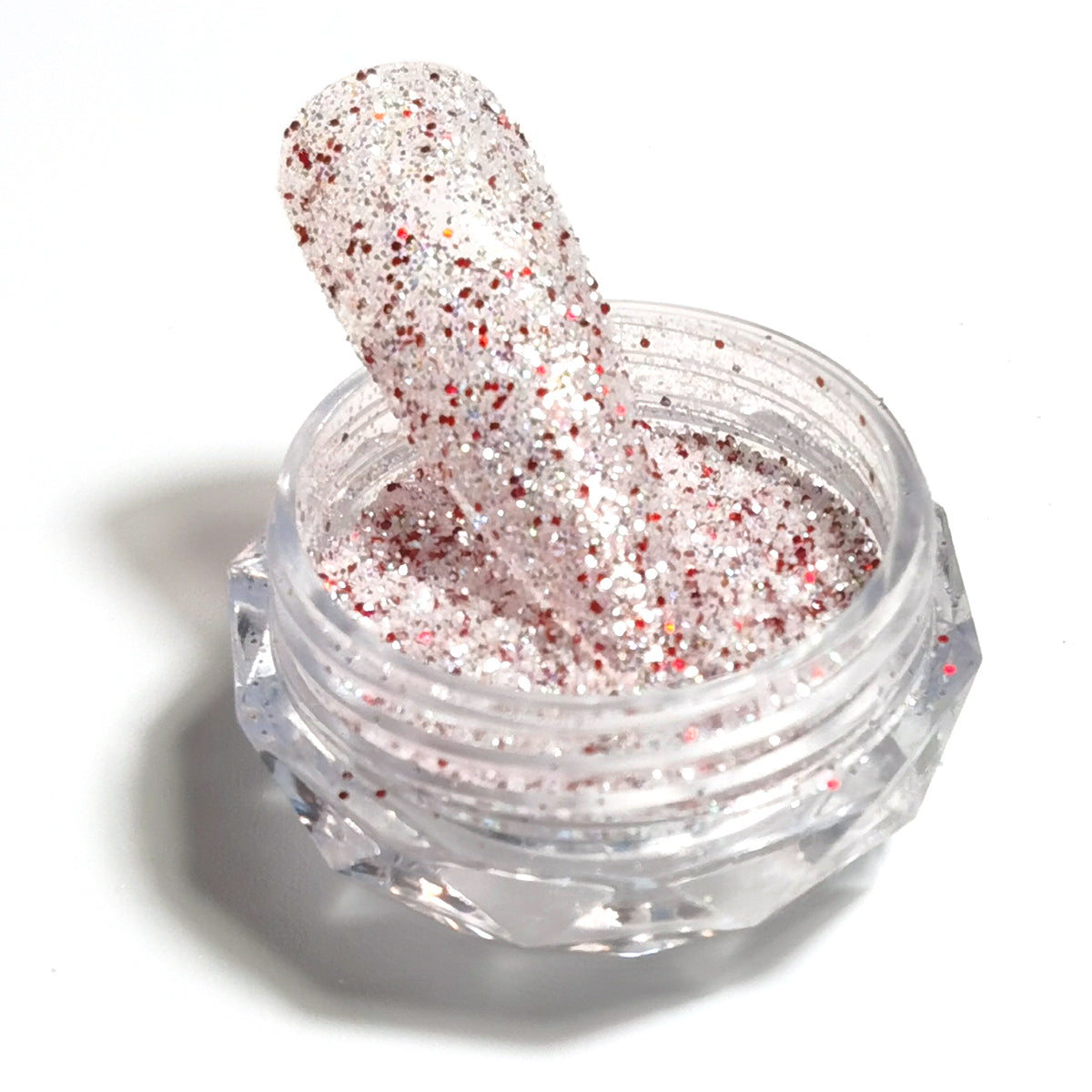 8 Colors Holographic Sugar Glitter Nail Powder Mixed Chunky Fine Glitter Nail Art Decoration