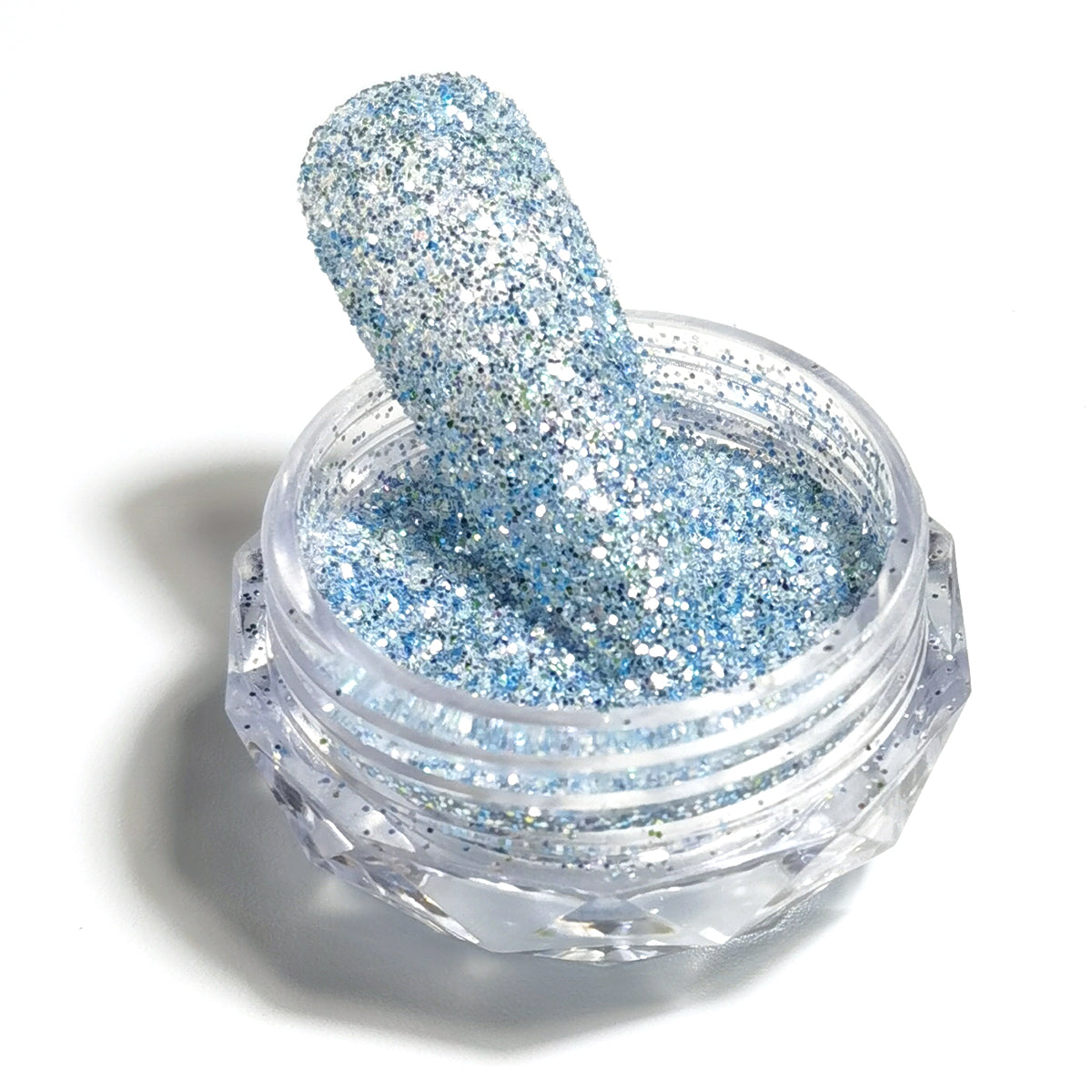 8 Colors Holographic Sugar Glitter Nail Powder Mixed Chunky Fine Glitter Nail Art Decoration