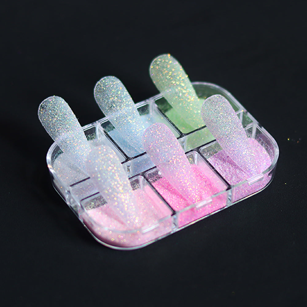 Macaron Starlight Powdered Sugar Nail Glitter 6 Colors