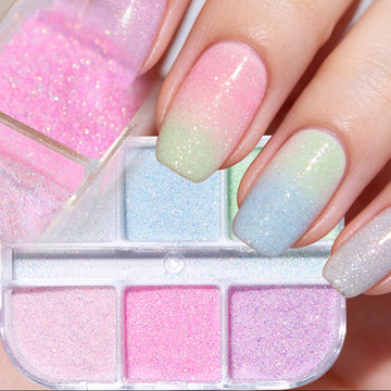Macaron Starlight Powdered Sugar Nail Glitter 6 Colors